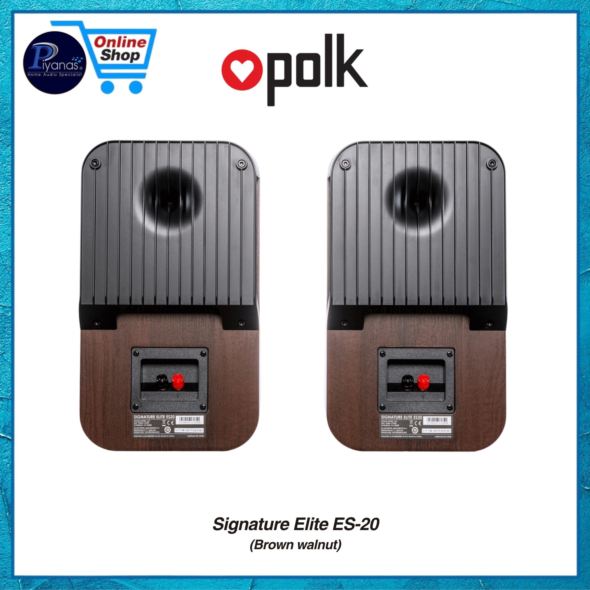 ลำโพงบุ๊คเชลฟ์ POLK AUDIO SIGNATURE ELITE ES-20 สี BROWN WALNUT_4